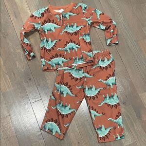 Dinosaur Print Kids Pajamas